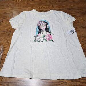 NWT Torrid Water Muerta Vintage Supersoft Slub Crew Neck Tee 0/L/12